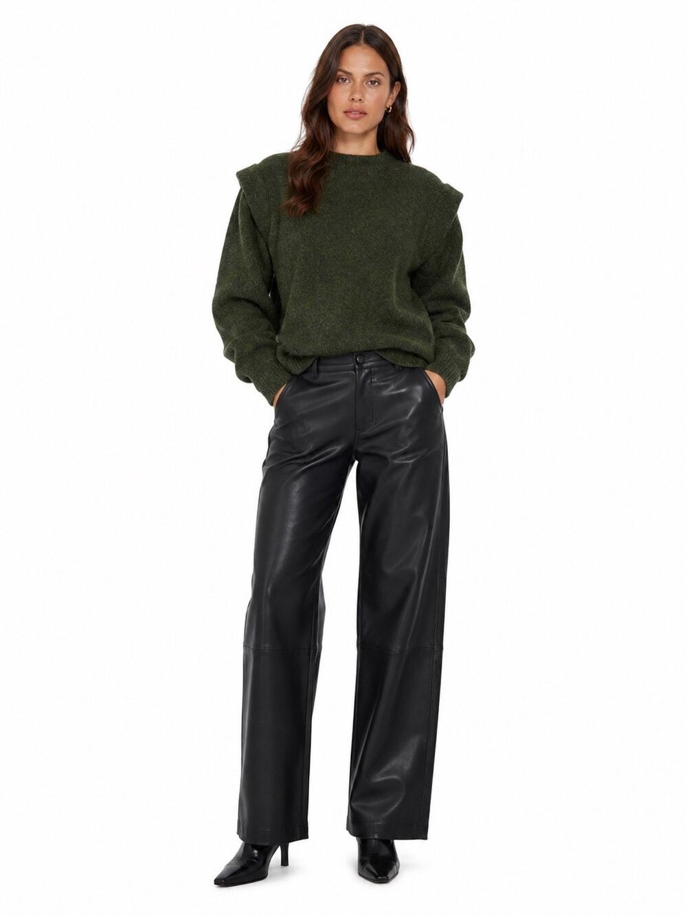 ZARA Womens Alpaca Wool Oversized Long Tunic Sweater Top